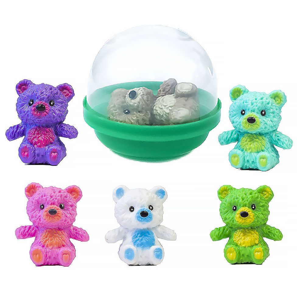 Игрушки в капсулах 45 мм &quot;Цветные мишки&quot;