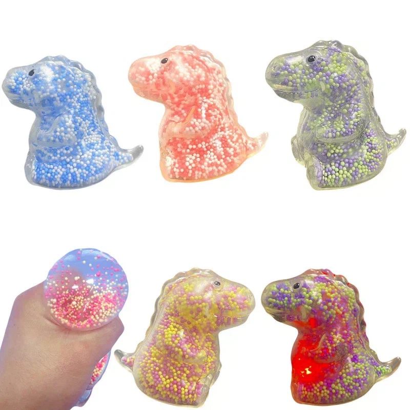 Игрушки в капсулах 75 мм &quot;Динозавры светящиеся антистресс&quot;