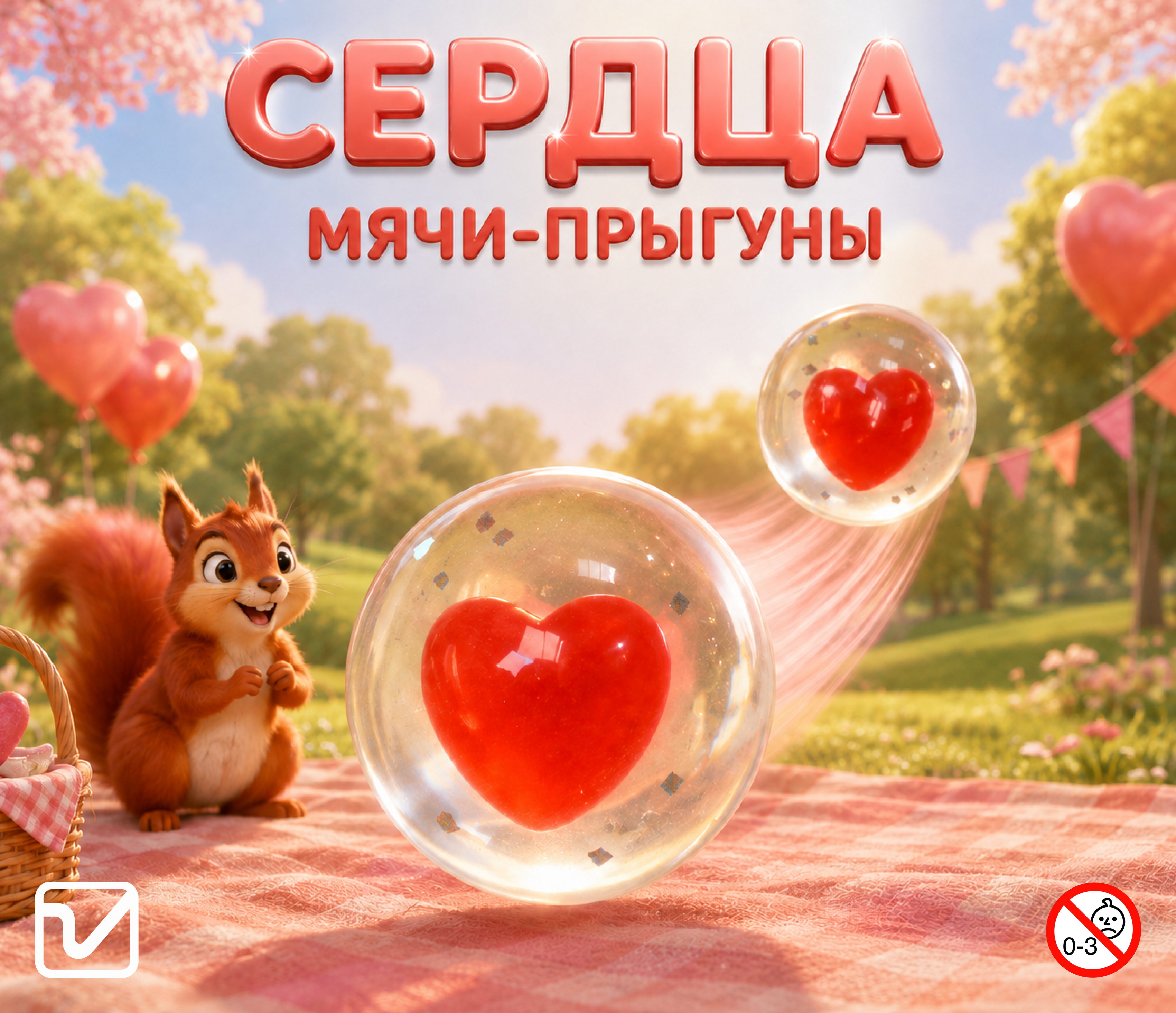 Мячи-прыгуны "Сердца"