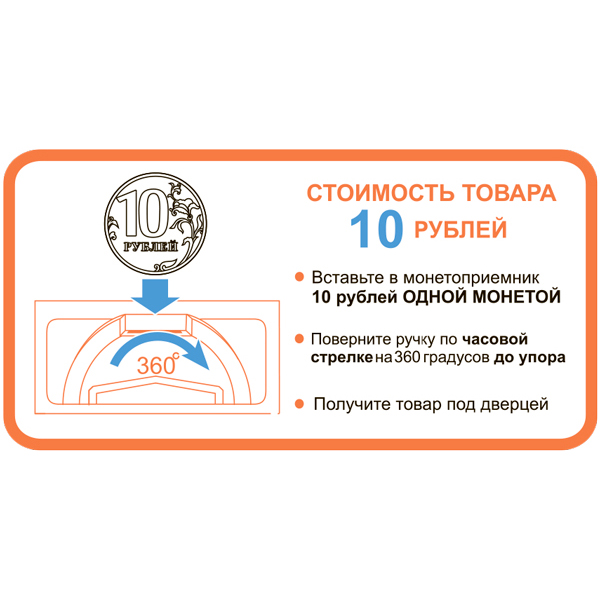 Наклейка инструкция 10 руб 141х70 мм.