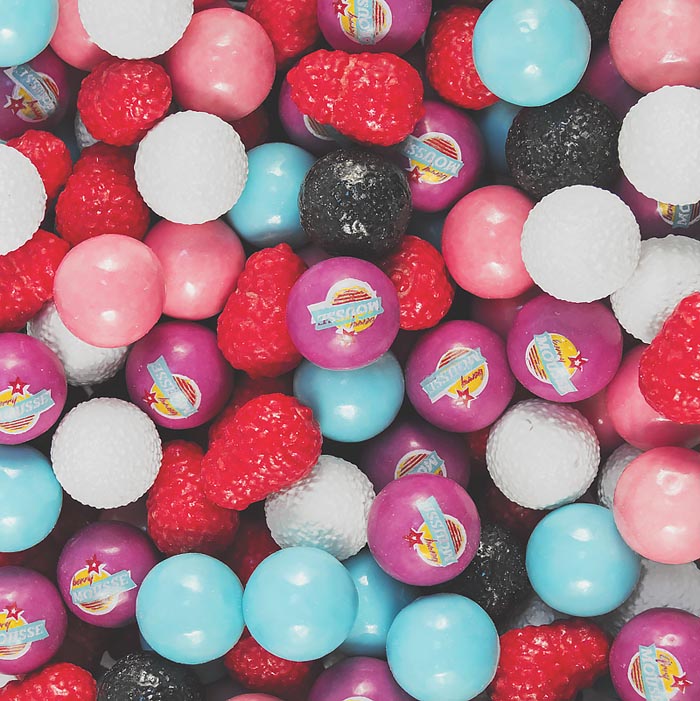 Фигурная жевательная резинка Zed Candy 23 мм &quot;Ягодный мусс&quot;