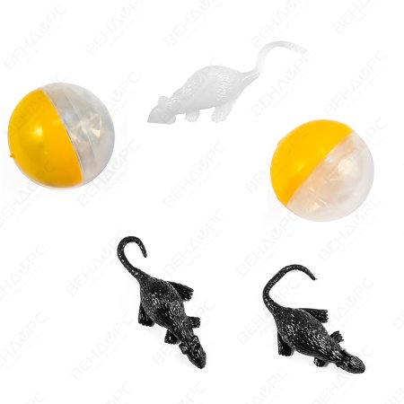 Игрушки для капсул 34 мм "Липкие мыши в капсулах"