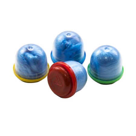 Синие бахилы купить с двойной резинкой в капсулах 28 мм для торговых автоматов