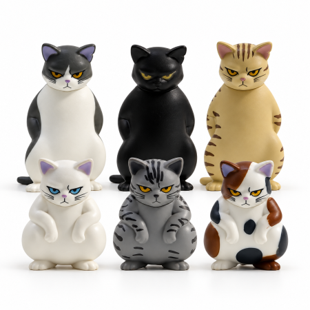 Сувенир 2661G Фигурка "Коты-гопники" (6 шт./уп.)