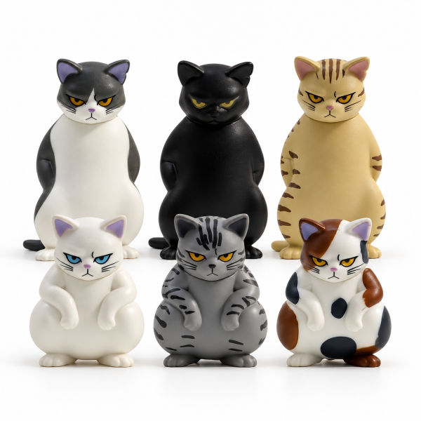Сувенир 2661G Фигурка "Коты-гопники" (6 шт./уп.)
