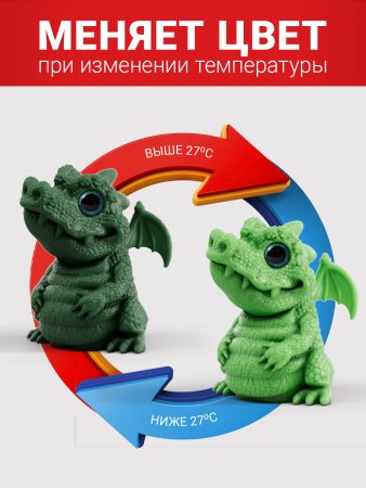 PTN2118 Игрушки "PROSTO Термоцветные драконы"