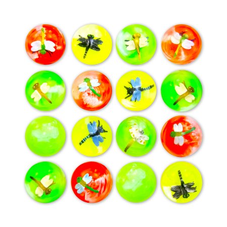 MIX GH45-12-14 "Стрекозы 3D"  (20 шт./уп.)