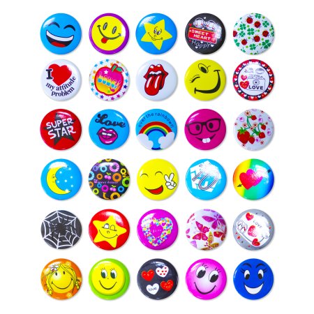 2112G Микс значков "Изобильный" (200 шт/упак)