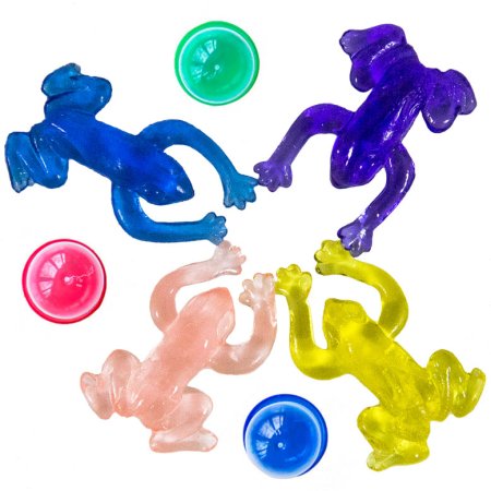 Игрушки в капсулах 28 мм "Липкие лягушата"