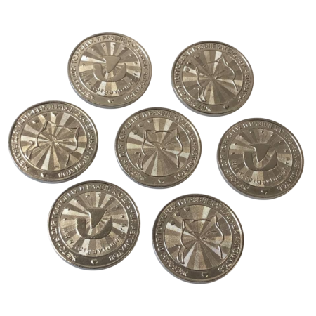 Жетон «KATOO» 26 мм (сталь) серебристый