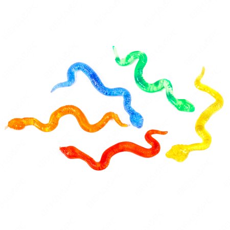 Игрушки для капсул 28 мм "Липкие цветные змейки"