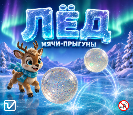 Мячи-прыгуны "Лед"