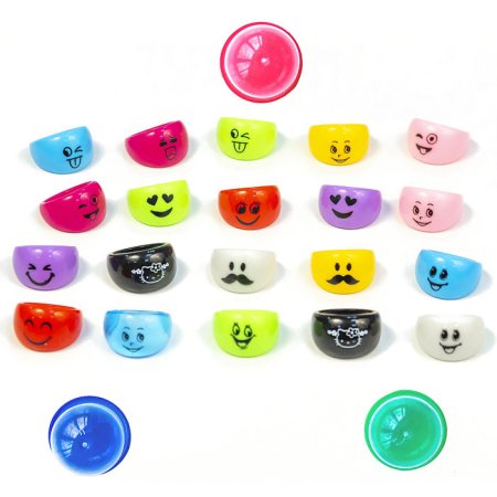 Игрушки в капсулах 28 мм "Веселые рожицы"