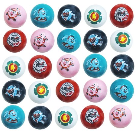 Жевательная резинка для механических торговых автоматов 25 мм "Смешарики Пинкод"