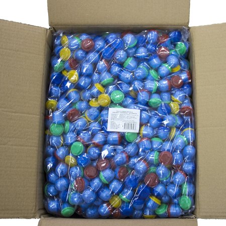 _6062 Бахилы в капсулах 28 мм с двойной резинкой, синие (2 000 шт./кор.)