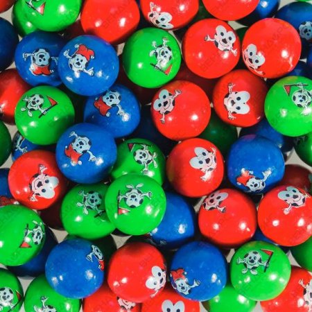 Жевательная резинка 23 мм "Футболики"