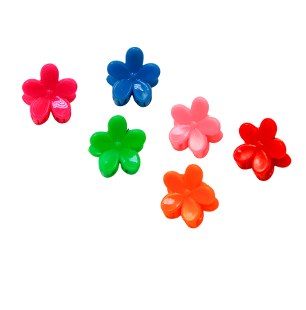 2381G "Крабики-цветочки" заколочки (200 шт./упак.)