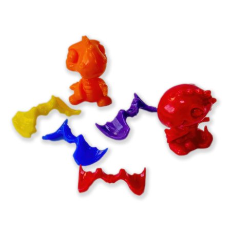 Игрушка фигурка "Дракончики", микс цветов (200 шт/уп; 1800 шт/кор)