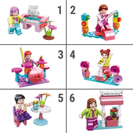 2234G Игрушки Конструкторы "Пляжная вечеринка" (12 шт/упак)