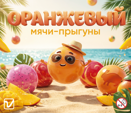 Мячи-прыгуны "Оранжевый"