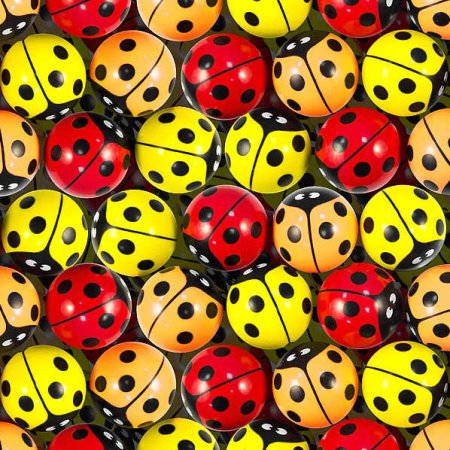 Мячи-прыгуны 45 мм "Божьи коровки"