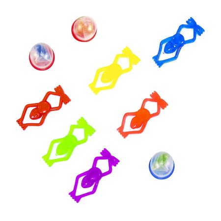 Игрушки в капсулах 28 мм "Стреляющие лягушата" 