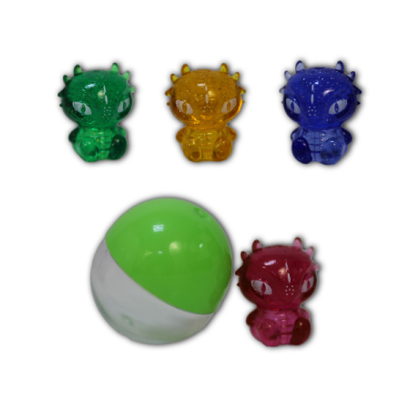 Игрушка микс фигурок "Драконята" в капсулах 34 мм (250 шт/упак)