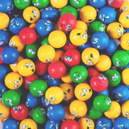 Жевательная резинка с принтом  27 мм "Весёлая семейка"