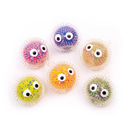 2227G-65 "Шары антистресс с большими глазами" в капсулах 65 мм (12 шт./уп.)
