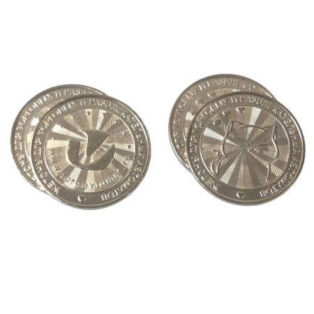 Жетон «KATOO» 26 мм (сталь) серебристый