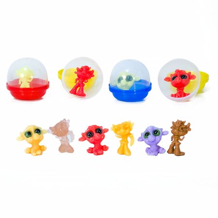 Игрушки в капсулах 45 мм "Бычки и коровки"