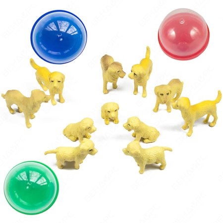 Игрушки в капсулах 45 мм "Добрые собачки"