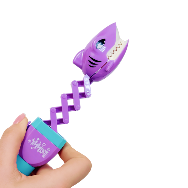 2550G-Set-PU "Игрушка со сладостями "Акула-хваталка" - фиолетовая (10шт/упак.)