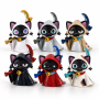 Сувенир 2651G Фигурка "Коты с косой" (6 шт./уп.)