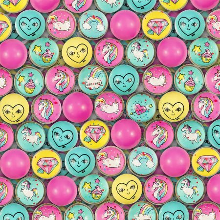 Мячи-прыгуны 27 мм "Радужные единороги"