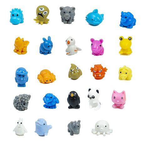 Игрушки для капсул 28 мм  "Странный зоопарк"