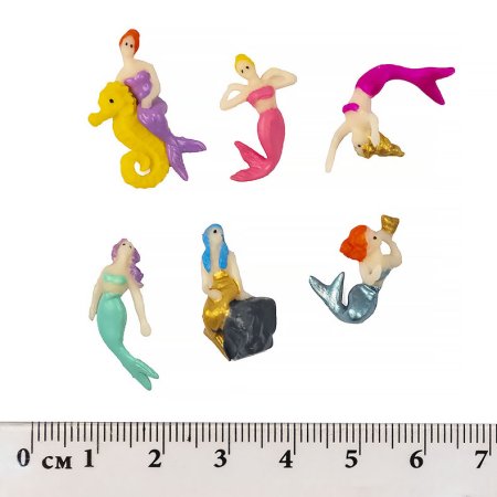Игрушки для капсул 28 мм "Русалки" 
