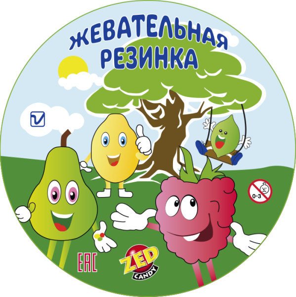 Универсальная наклейка, Жевательная резинка фигурная (ZED)