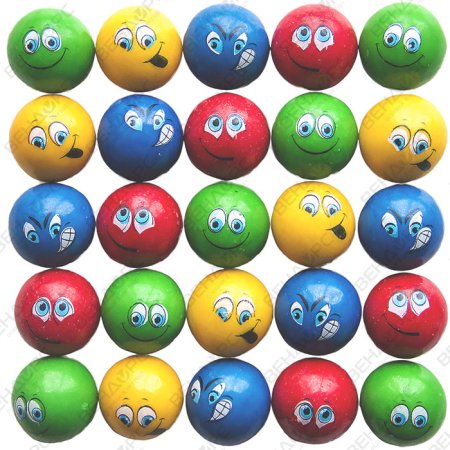 Жевательная резинка с принтом  27 мм "Весёлая семейка"