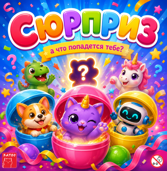 Игрушки ДЛЯ капсул 45/58 мм "Сюрприз"