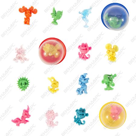 МК MIX "Сказочные животные" АСС-02c в капсулах 28 мм (250 шт./уп.)