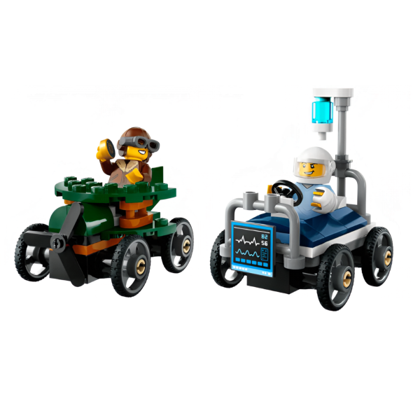 Lego 60459 City "Набор гоночных машин.Самолет против больничной койки"