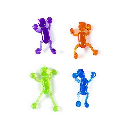 Игрушки в капсулах 28 мм "Липкие тянущиеся человечки"