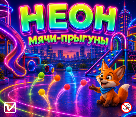 Мячи-прыгуны 25 мм "Неон"
