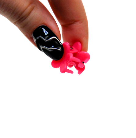 2381G "Крабики-цветочки" заколочки (200 шт./упак.)