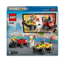 Lego 60458 City "Набор гоночных машин.Пицца-машина против пожарной машины"