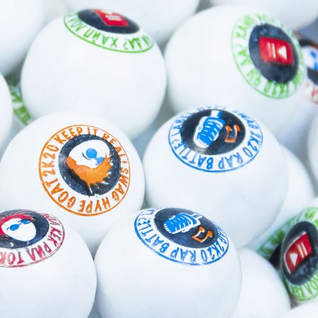 Жевательная резинка для механических торговых автоматов 25 мм "Будь в теме"