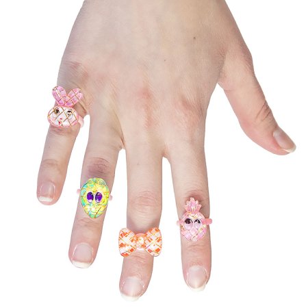 Игрушки в капсулах 28 мм  "Фрукты с глазками" 