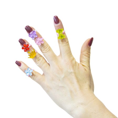 2107G "Цветочки-бантики" (200 шт/упак)