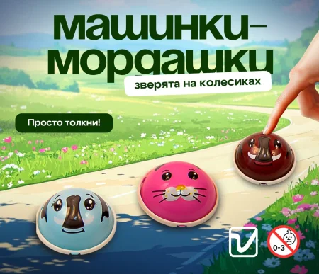 Игрушки "Машинки мордашки"